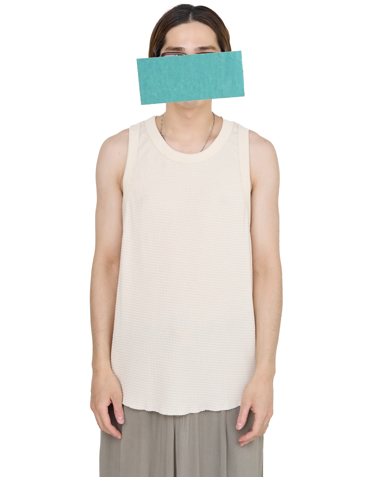 ROTOL "Soft Waffle Tanktop〔CREAM〕"