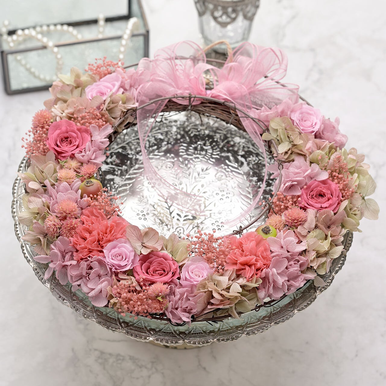 フレンチリース ピンク