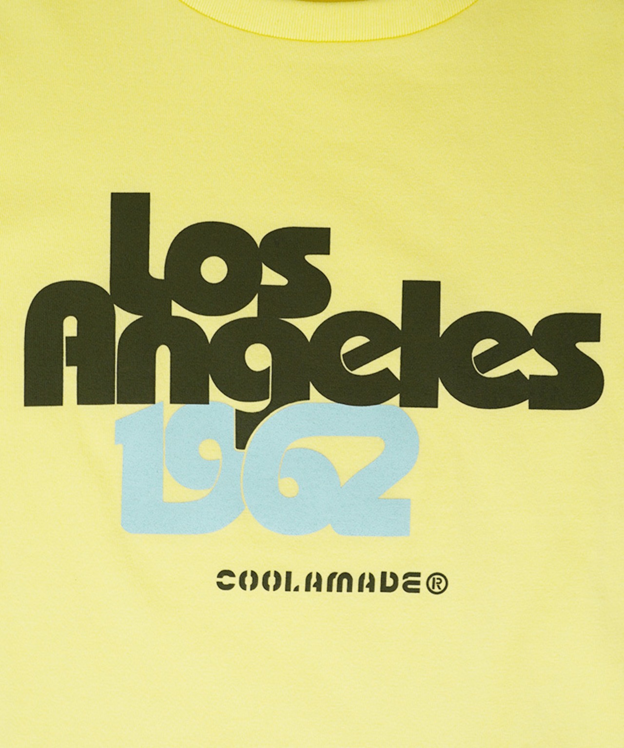 COOLA LA プリントコンパクトTシャツ (L/YELLOW)　CQ-48097
