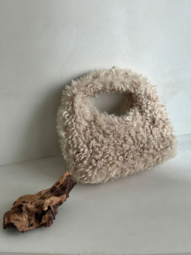 Curly Fur Mini Hand Bag