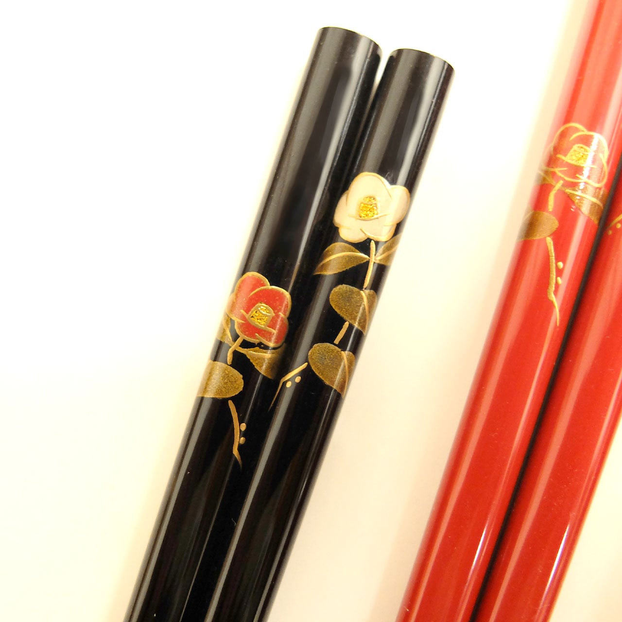 H19-蒔絵箸 椿 | 輪島塗の老舗 輪島屋善仁 Online shop