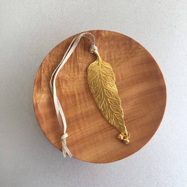 Brass Leaf Charm