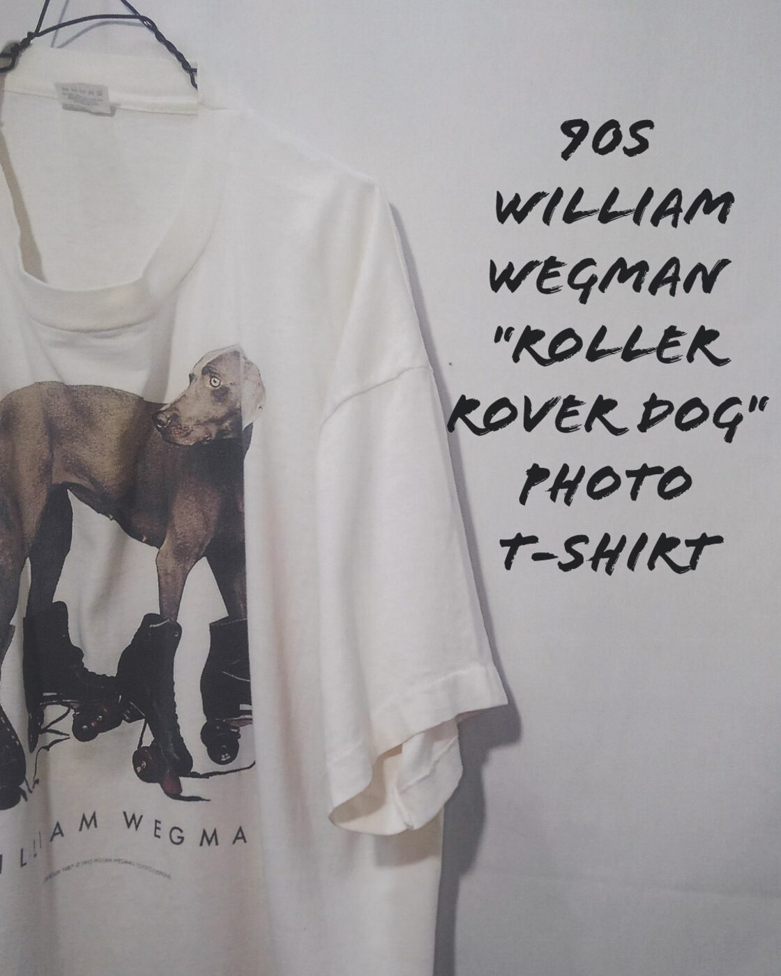 90s 送り返し ウィリアムウェグマン William Wegman TシャツXL