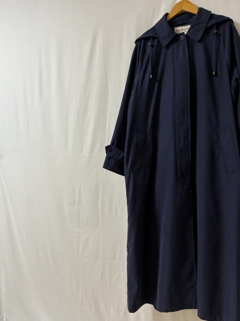 1990's Solid Color Micro Suede Single Long Coat