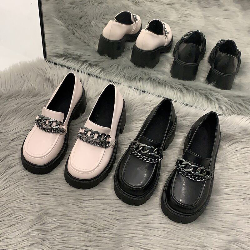 スプリングシングルカジュアルスタンダードスタイルメタルチェーン 靴 シューズ レトロ 春物 部族の婦人靴88694679942