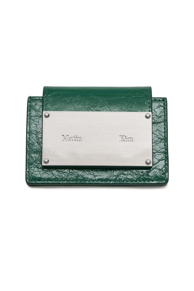 [Matin Kim] GLAZED ACCORDION WALLET IN GREEN 正規品 韓国ブランド 韓国通販 韓国代行 韓国ファッション マーティンキム matinkim 日本 店舗