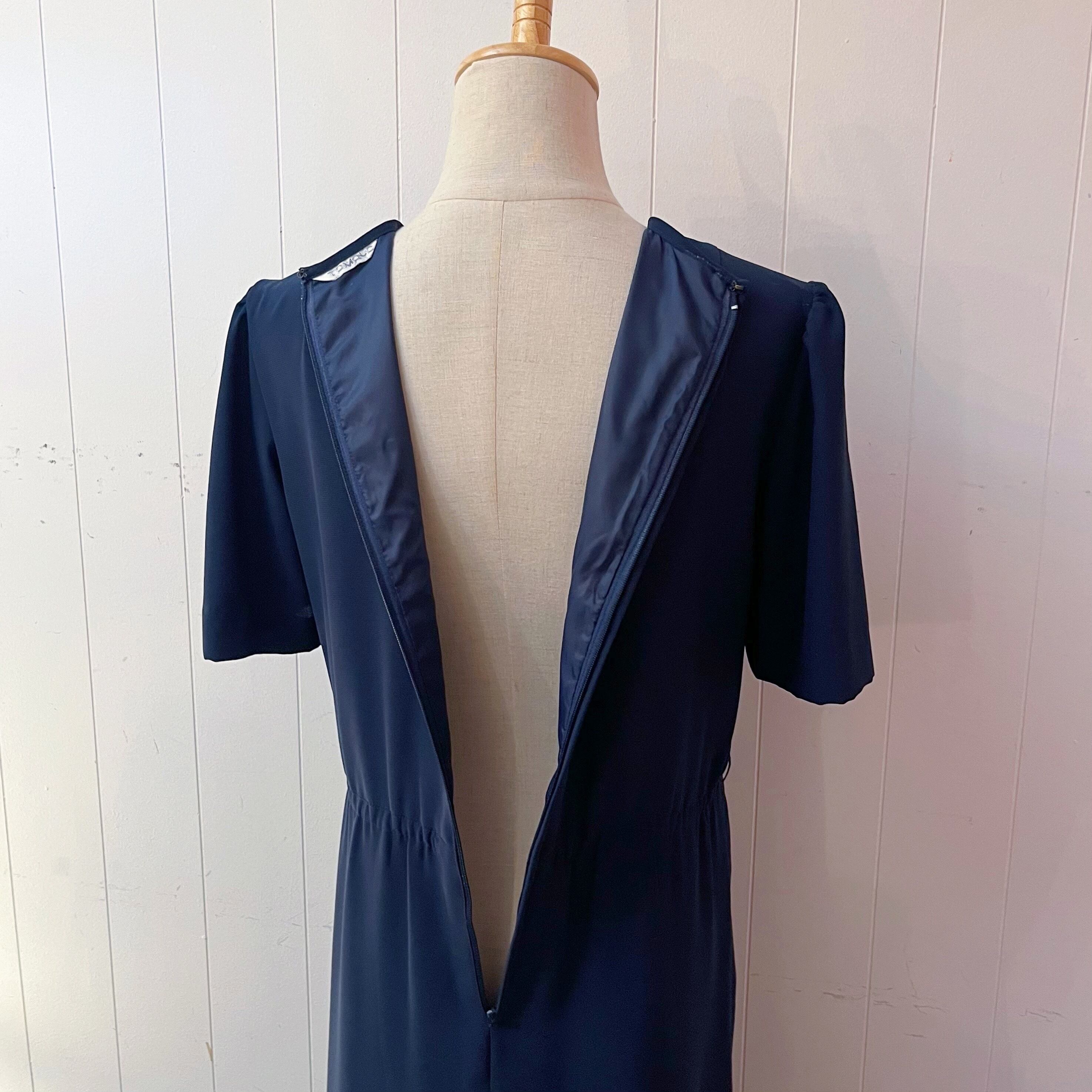 ribbon front pleats one-piece