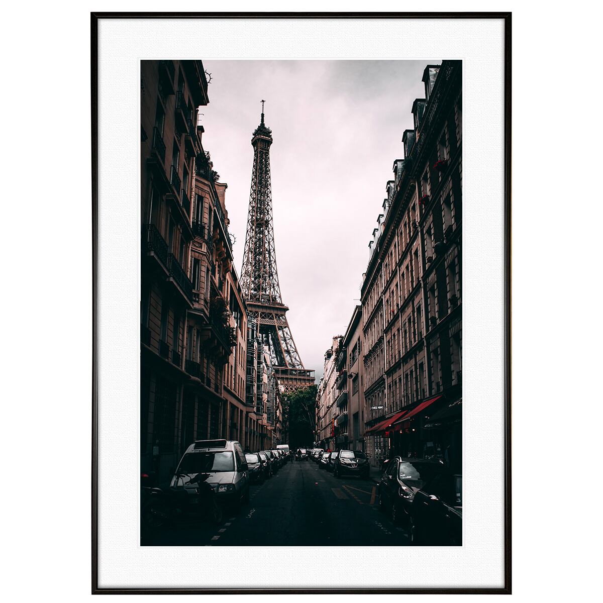 フランス写真 パリ エッフェル塔 インテリア モノクロアートポスター額装 AS1444