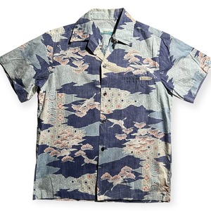 Penney’s Hawaii アロハシャツ｜60s–70s｜和柄（鶴・松・亀甲・青海波）｜Made in Hawaii M相当｜Villiams