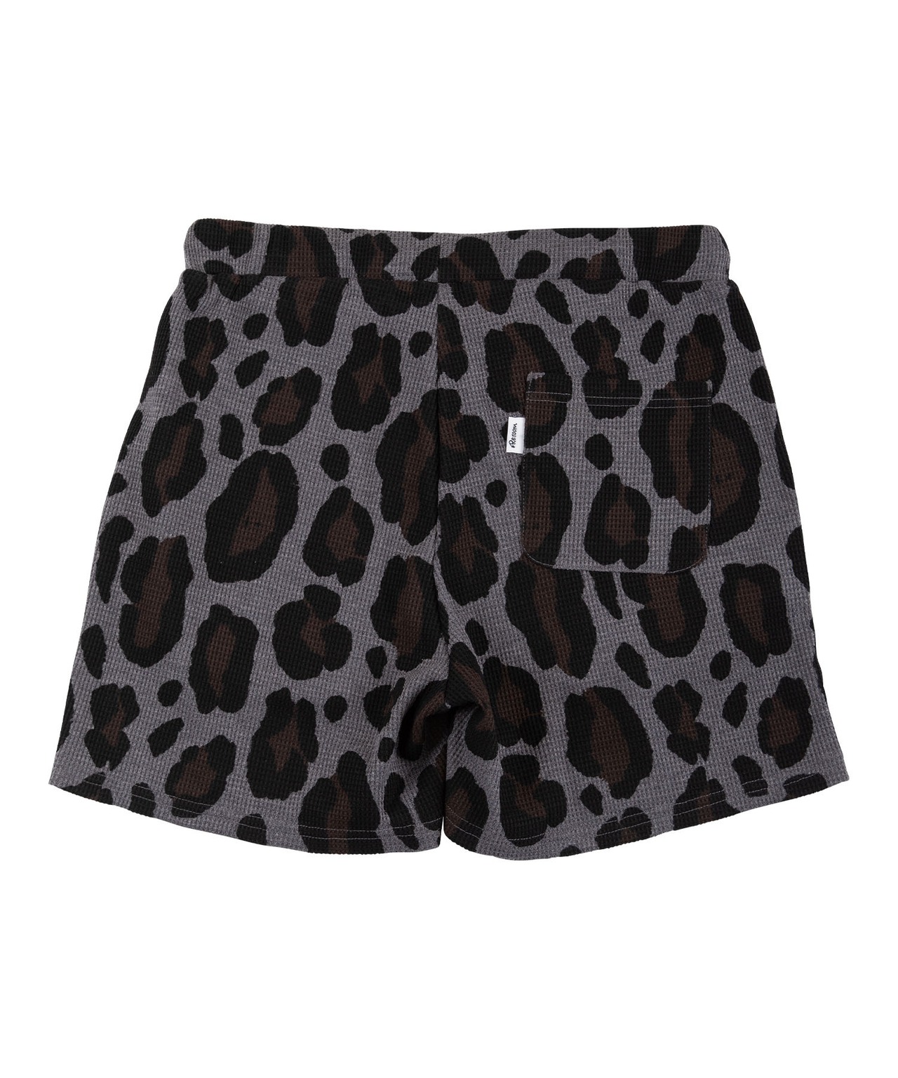 【#Re:room】LEOPARD PRINT WAFFLE SHORTS［REP215］