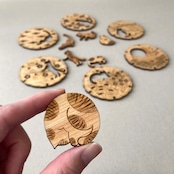 【Tomogu】ねずみとハチワレ Coaster and chopstick rest set