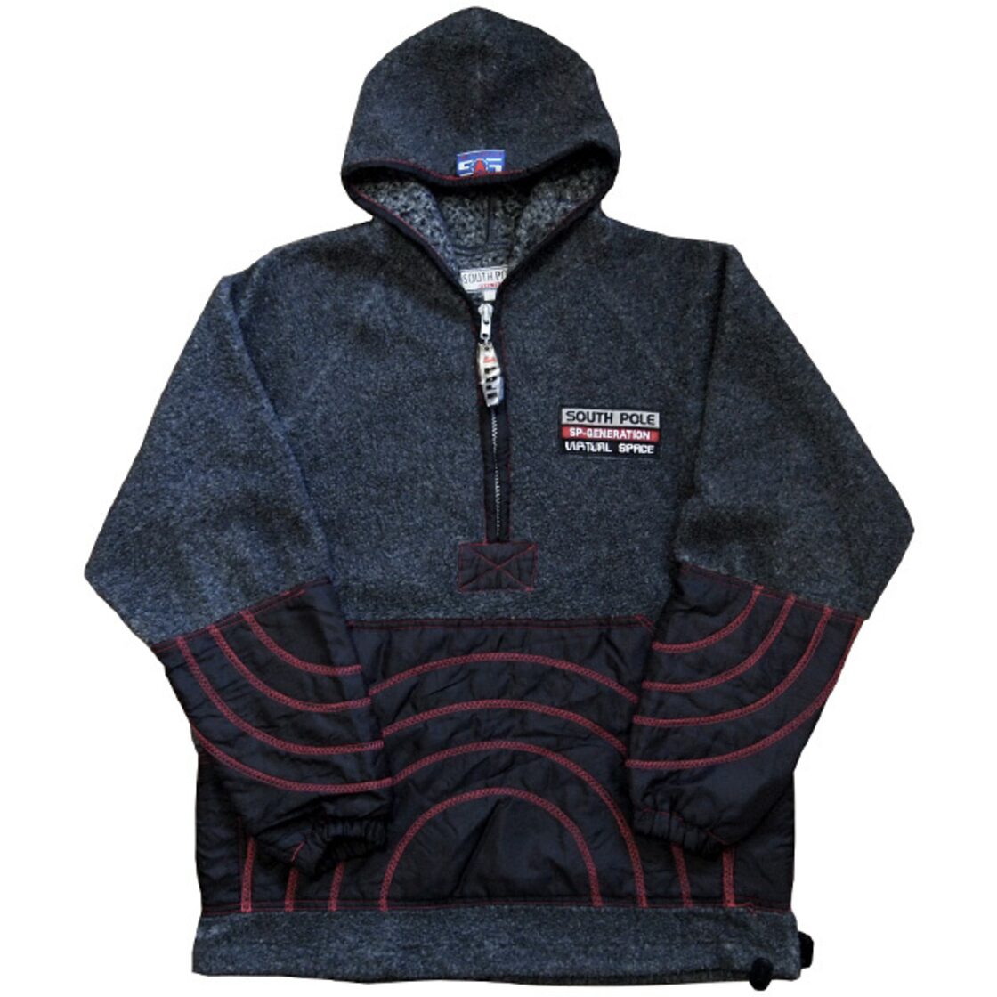 SOUTH POLE REAL GEAR ANORAK FLEECE HALF ZIP JACKET サウスポール 