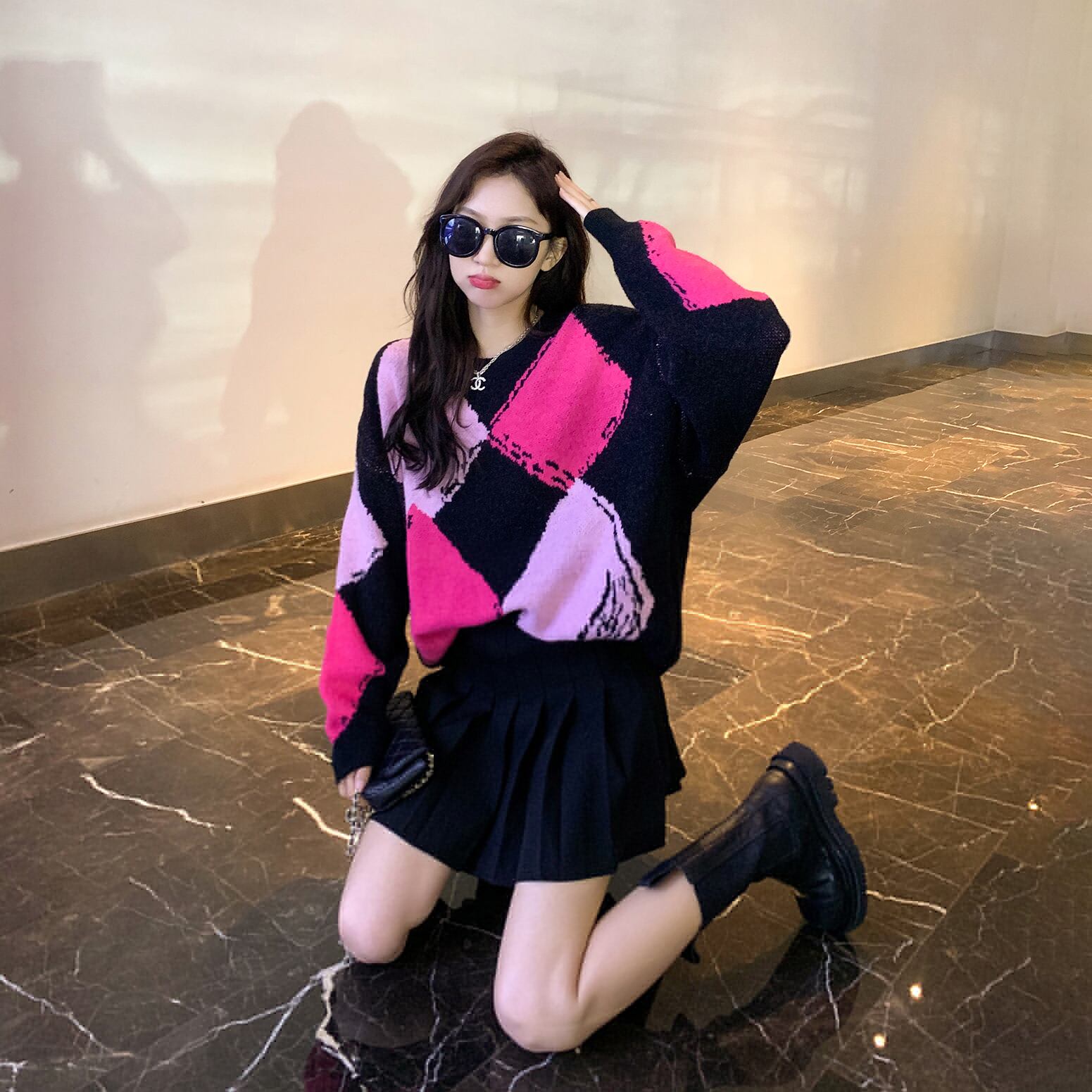 セーター オータムルーズスタイルニットトップス 秋物 6Du_Shop_Women55526723468