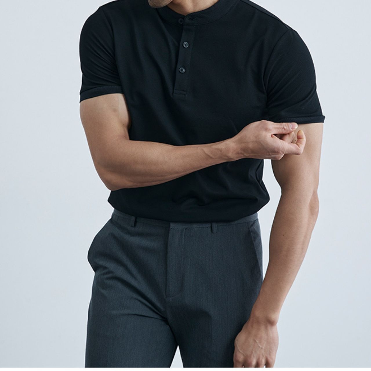 ヘンリーネックTシャツ　MT0210007