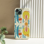 iPhoneケース 海 北欧レトロポップ｜レトロサーフ風スマホケース NOR055