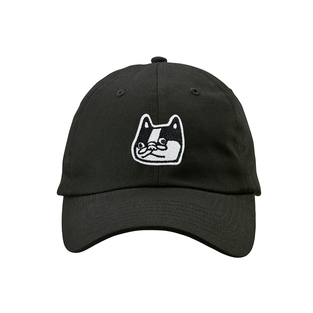 おとぼけ フレブル 刺繍キャップ cap-a_ss001 コットン ツイル ロー キャップ 帽子