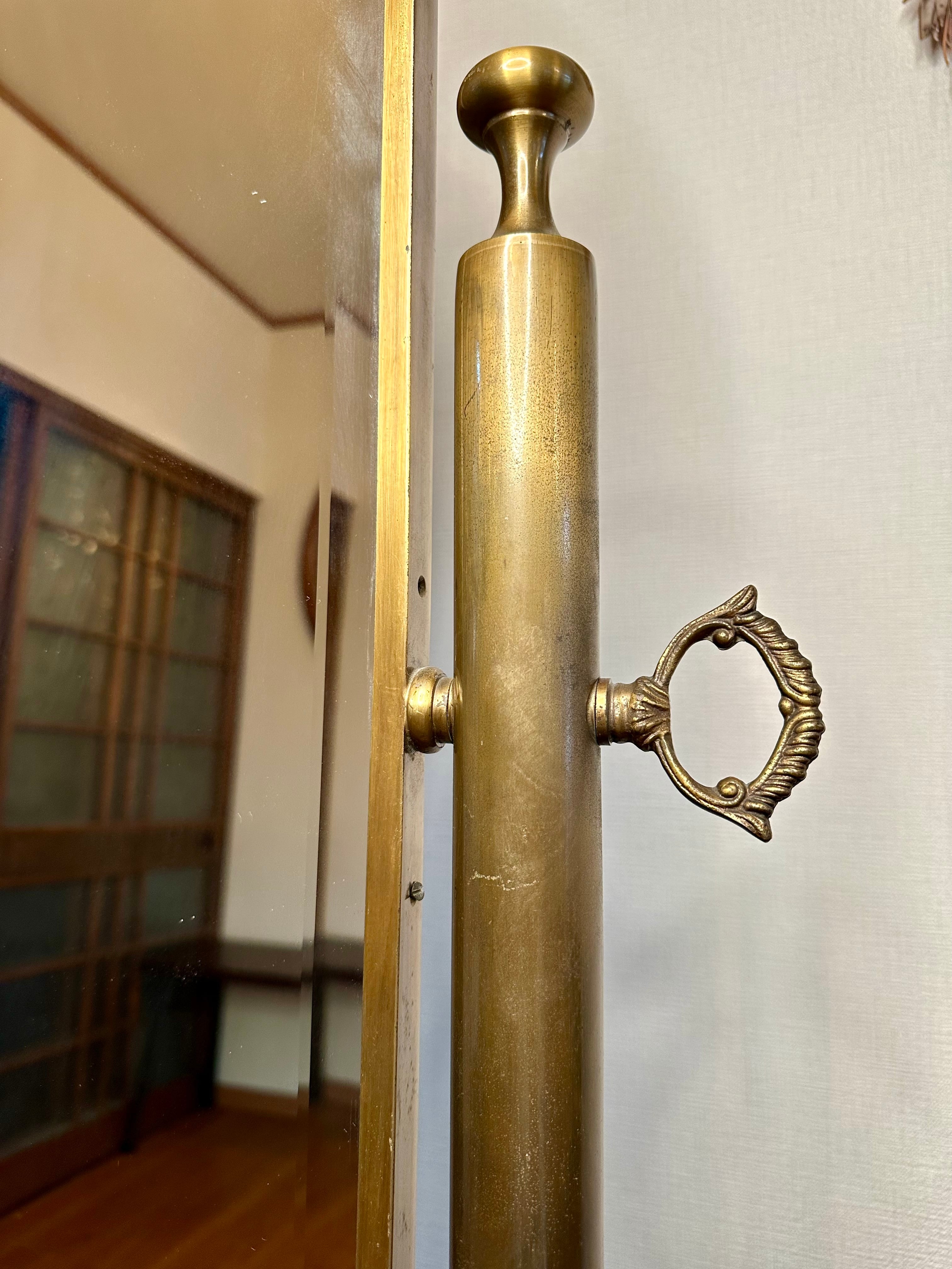 イタリア ヴィンテージ スタンドミラー 真鍮 | VINTIQUES