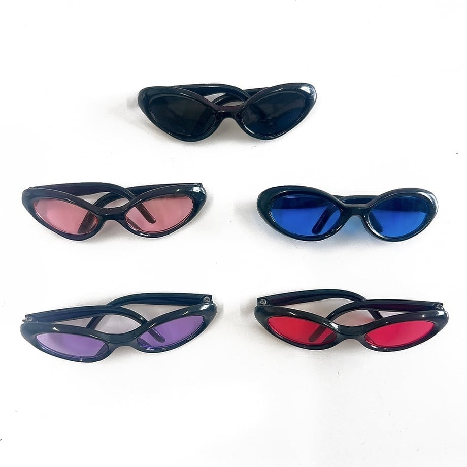 サングラスぬいぐるみ ドール パーツ 『ドール用メガネ 8cm サングラス DA249G8-6』 手芸