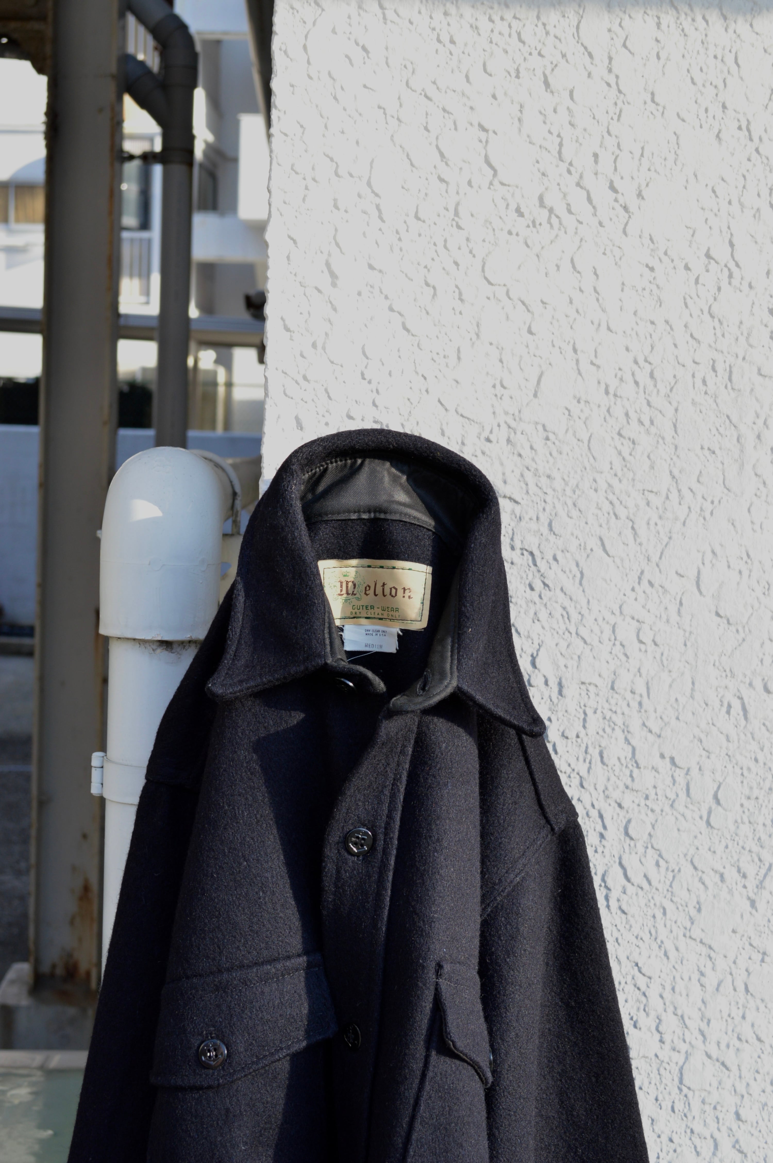 MELTON COMPANY 70s CPO JACKET Made in USA Melton Wool Shirts