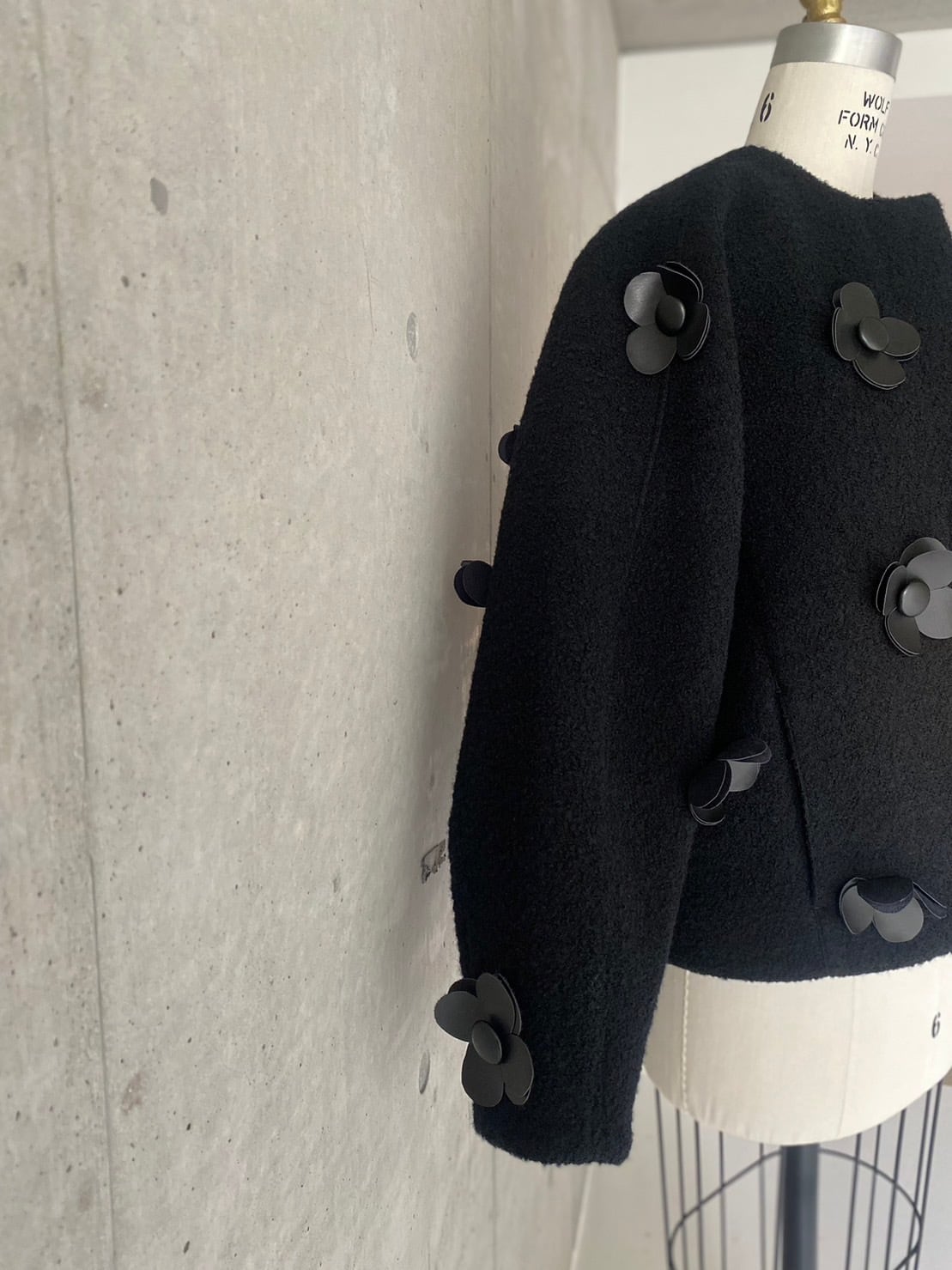 PEONY COAT ブラック ダッフルコート PEONY COAT ブラック ダッフルコート