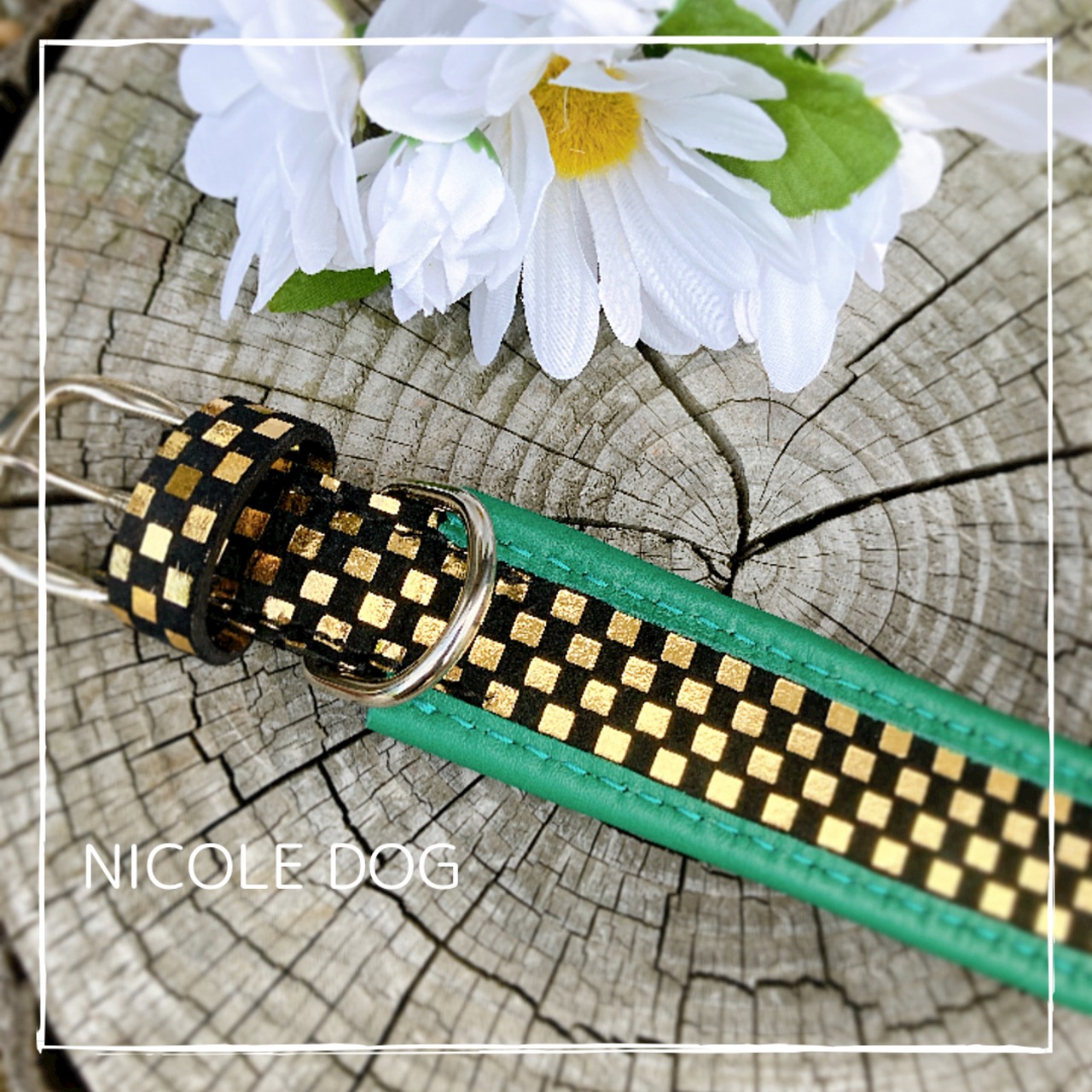 本革 首輪 オリジナルカラー | NICOLE DOG STORE