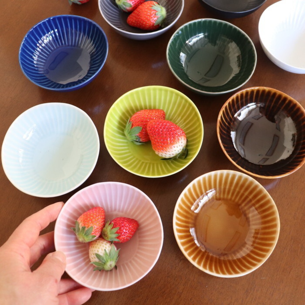 粉引唐草小鉢揃 有田焼・九燿(Kyuyo)小鉢5皿セット ほどよい 直径