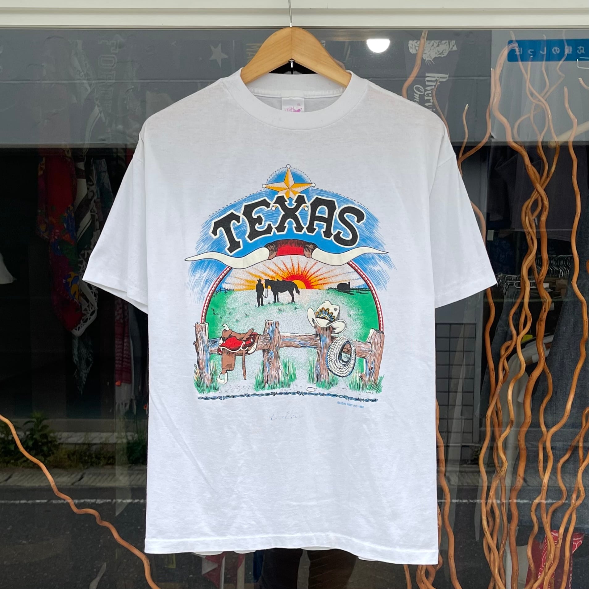 【Sz:XL】90s LESAL WEST INC. 『TEXAS』Tシャツ USA製