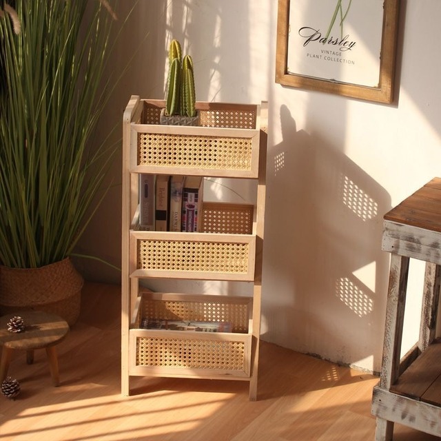 ラック 棚 木製 3段 北欧 シェルフ 収納ラック 収納棚 おしゃれ ウッドラック 収納ラック フリーラック 省スペース ライトブラウン リビングルーム 寝室 キッズルーム