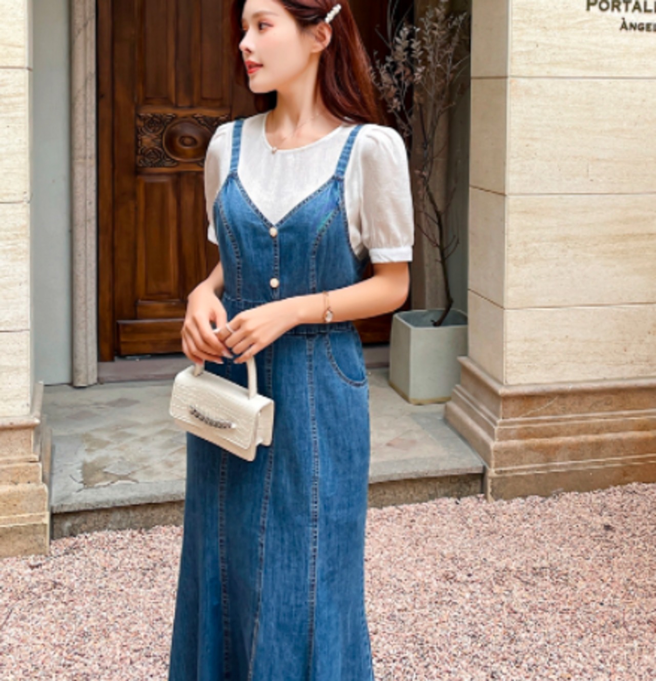 エンジェルブルーデニムオーバーオール （PAYDAY(ペイデイ) / 40S/盾  