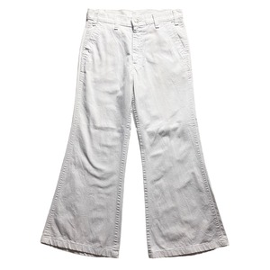vintage 1970’s LEVI’S 20666 “Movin’On” white flair pants