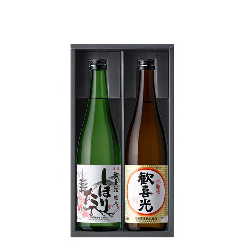 若草セット＜歓喜光 しぼりたて生酒（720ml）・歓喜光 本醸造（720ml）＞