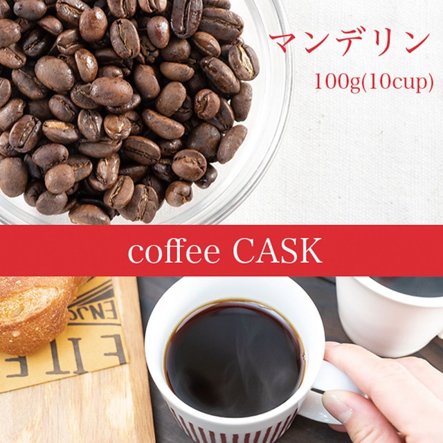 マンデリン・100g（10杯分）レギュラーコーヒー　酸味と苦味のあるコーヒー上級者におすすめのコーヒー