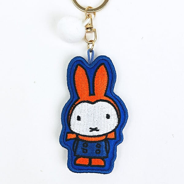 ミッフィー miffy 刺繍マスコットキーチェーン ゆきのひ/ノーマル