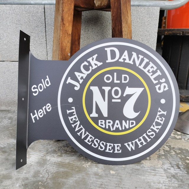 3D ブリキウォールサイン◆ジャックダニエル JACK DANIELS◆アメリカン雑貨 ガレージ BAR　ブリキ看板　両面