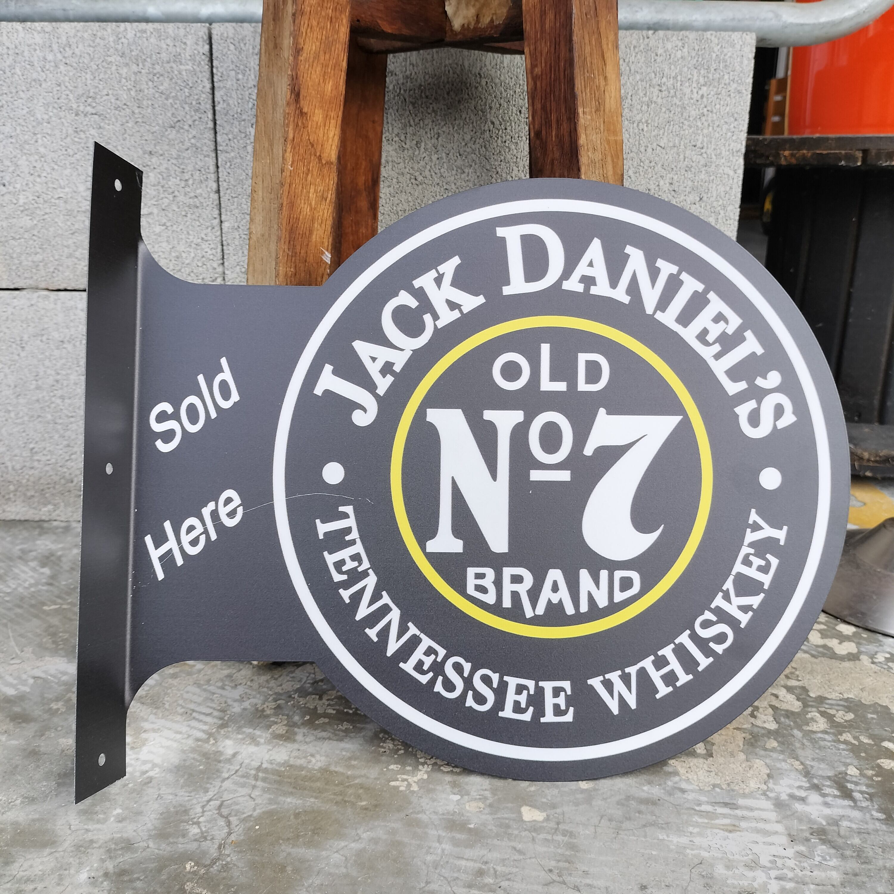 3D ブリキウォールサイン◆ジャックダニエル JACK DANIELS◆アメリカン雑貨 ガレージ BAR ブリキ看板 両面