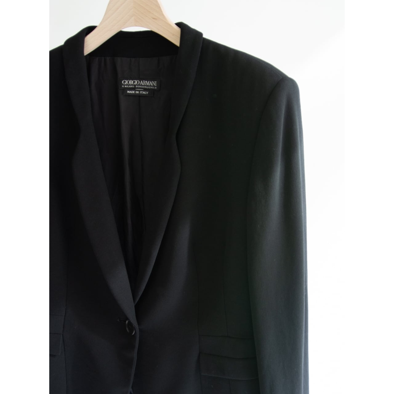 GIORGIO ARMANI】Made in Italy 100% Wool Jacket（ジョルジオ
