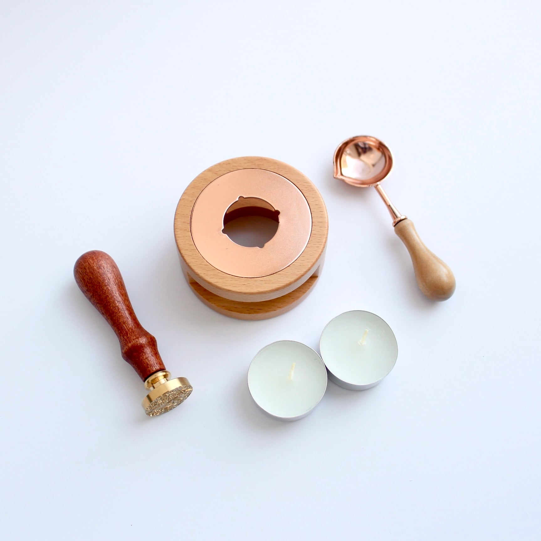 シーリングスタンプ用 Melt Pot Set【Natural wood】 | シーリング