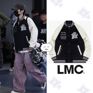 ★WayV ヘンドリー 着用！！【LMC】UNION ANGEL VARSITY JACKET navy