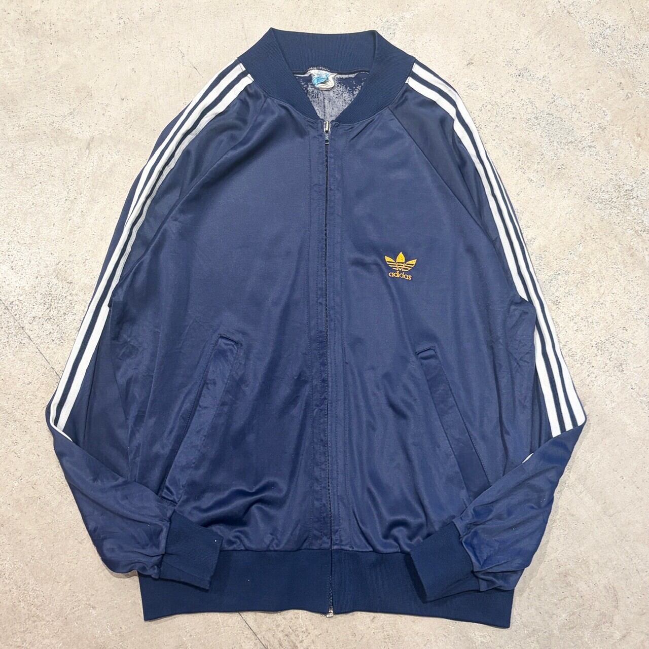 1970-80s adidas ATP TRACK JACKET WHITE/NAVY | safarionline