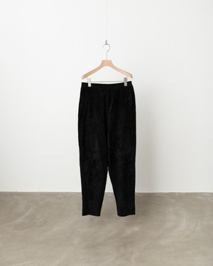 1990s vintage wide silhouette designed suede leather easy trousers