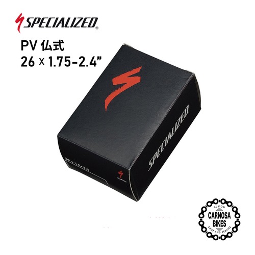 【SPECIALIZED】PV STANDARD TUBE MTB [プレッシャーバルブ スタンダードチューブ MTB]  仏式 26×1.75-2.40"