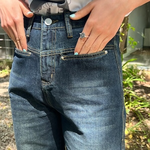 ポケットデザインハイウエストデニム_LN02035