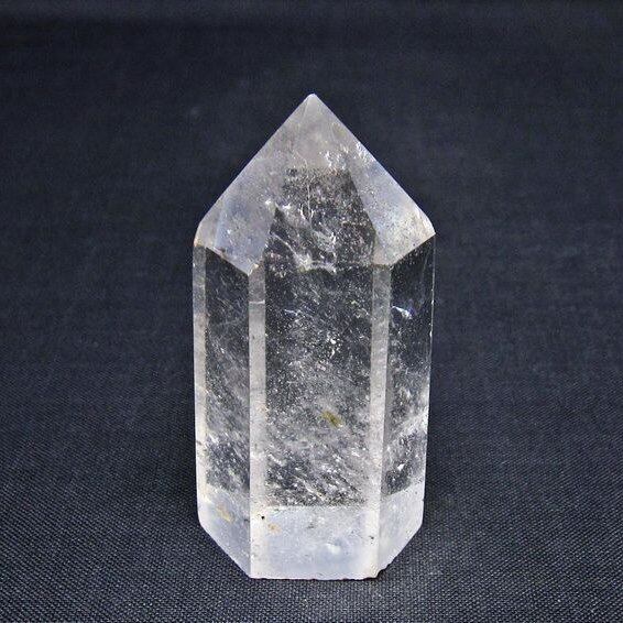 水晶 六角柱 ポイント 置物 一点物 142-11067