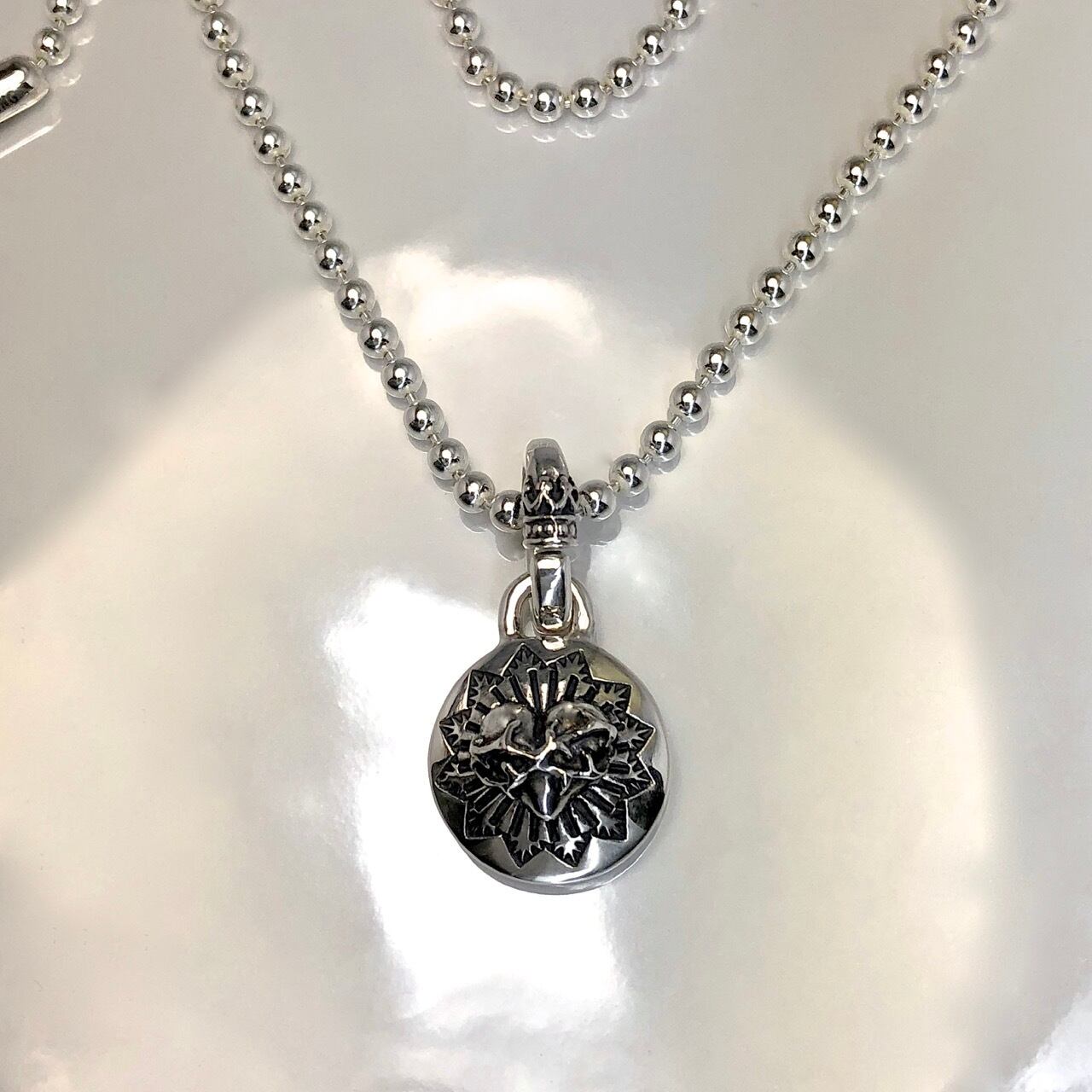 PENDANT [SW:HEART] / スタンプワークハートペンダント | GODSIZE