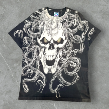 USA製 キャルトップ 長袖チェックシャツ M ホワイト×ブラウン CALTOP