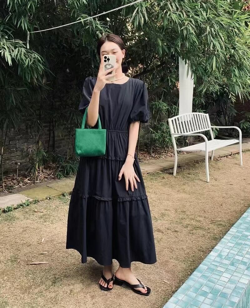 コットンワンピース　AJ22262-9168