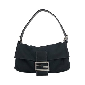 FENDI フェンディ マンマバケット ショルダーバッグ ブラック ロゴ  
