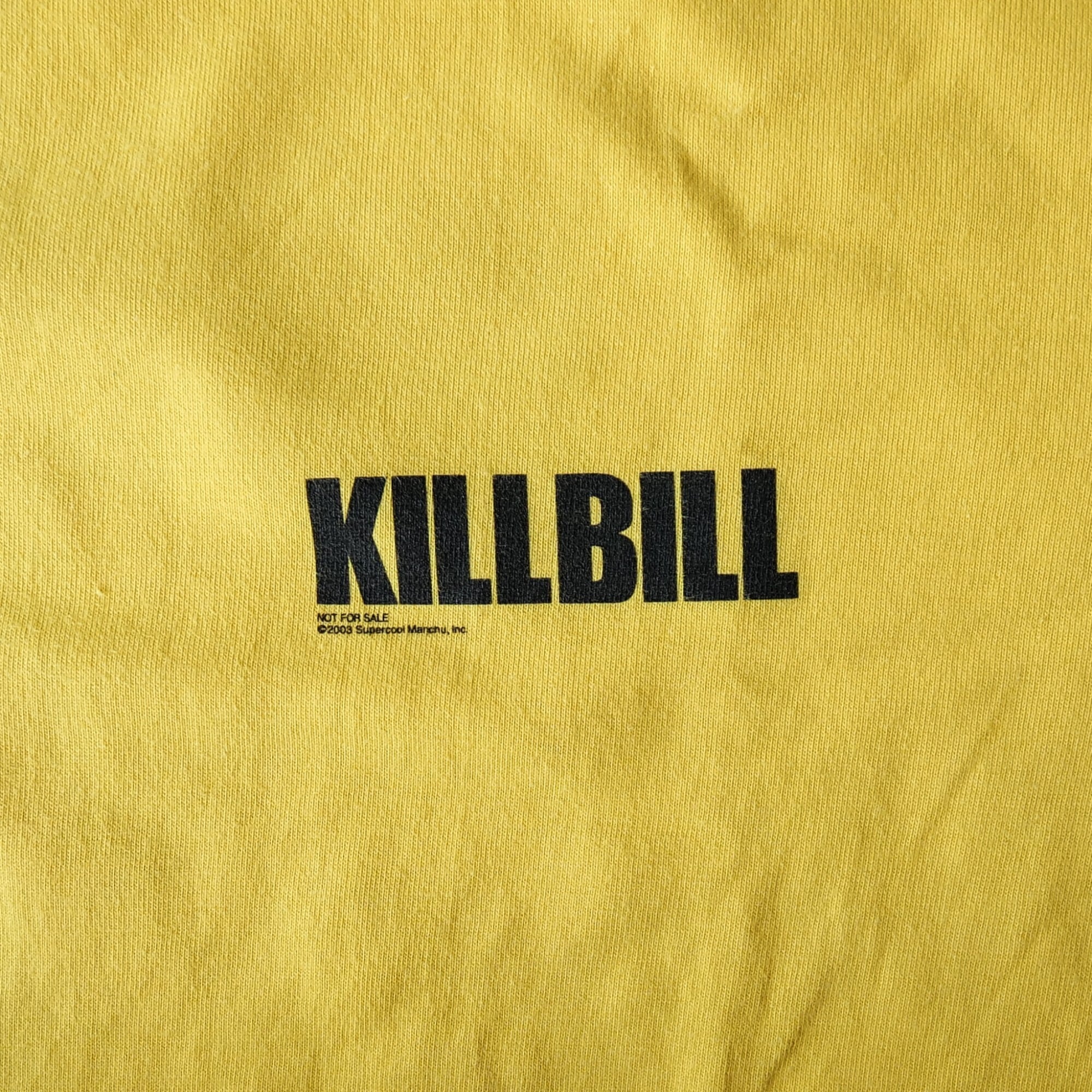映画 KILLBILL キルビル MOVIE Tshirt ムービー Tシャツ 非売品 サイズ