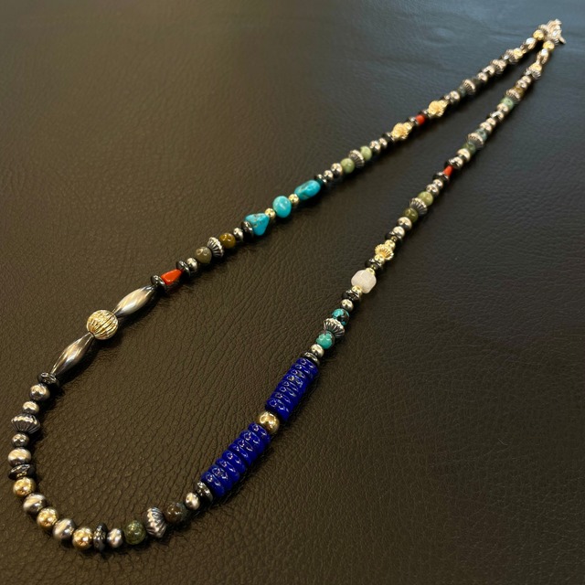 ブライト（Bright）ネックレス（Wave Lapis Lazuli）60cm