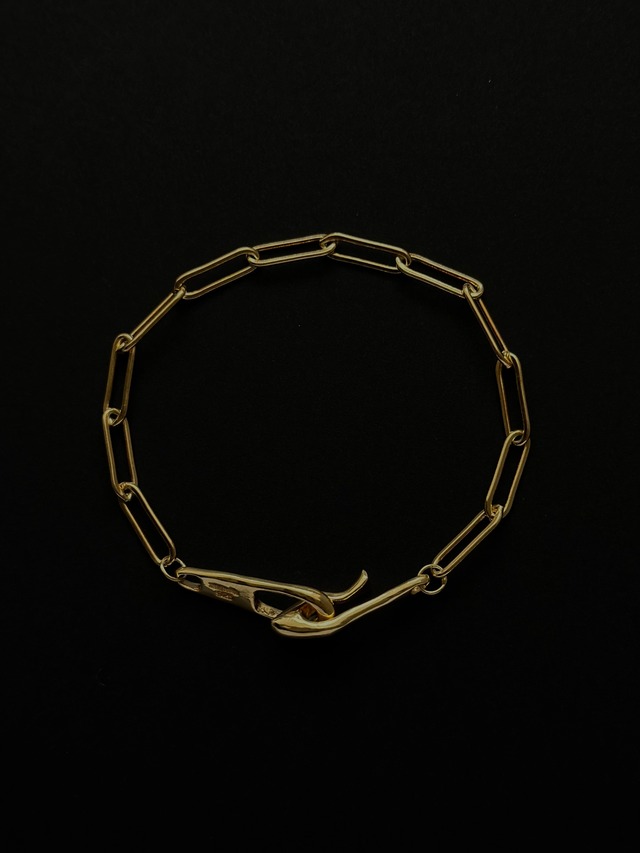 hook chain bracelet gold